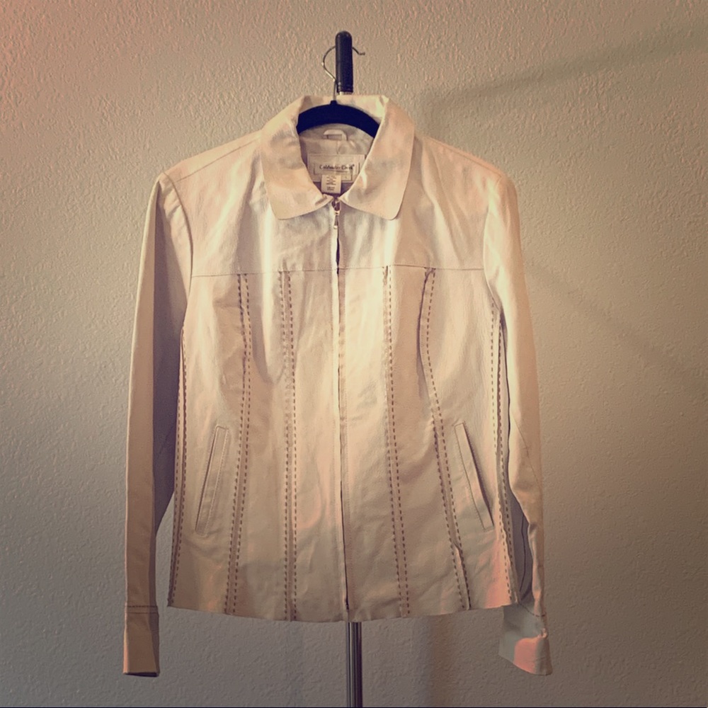 White Leather Jacket
